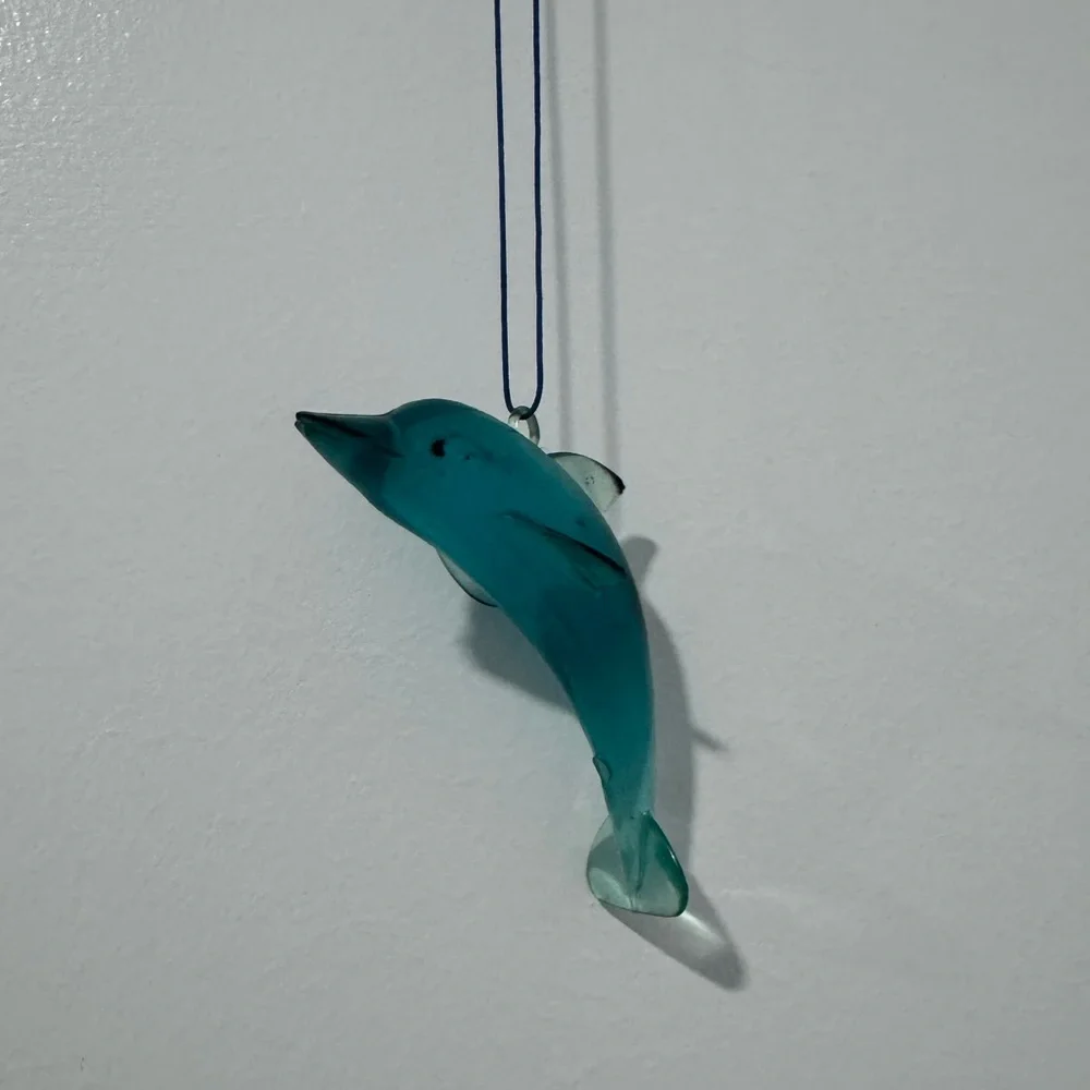 Blue Dolphin Hanging Decor Charm Everyday Style